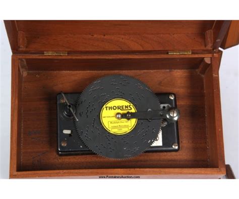 thorens music box metal discs|thorens music box collectibles.